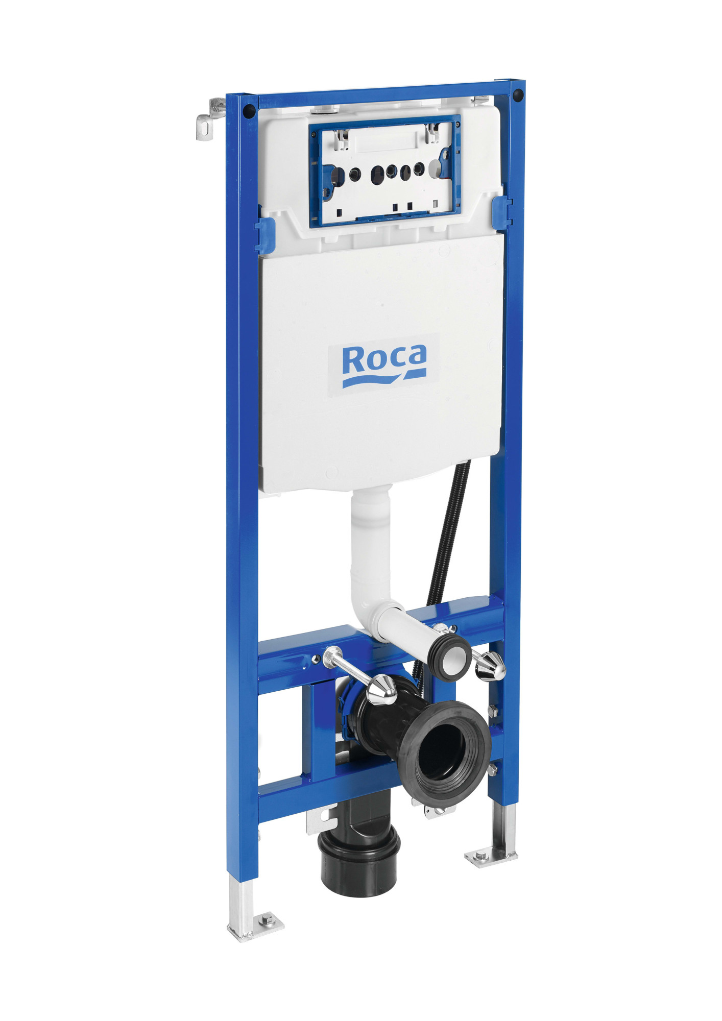 A890078020 DUPLO WC ONE SMART - Встроенная рама с двойным смывным бачком и шлангом подачи для смарт-туалетов. Колено 90 ø / 110 ø ROCA In-Wall 