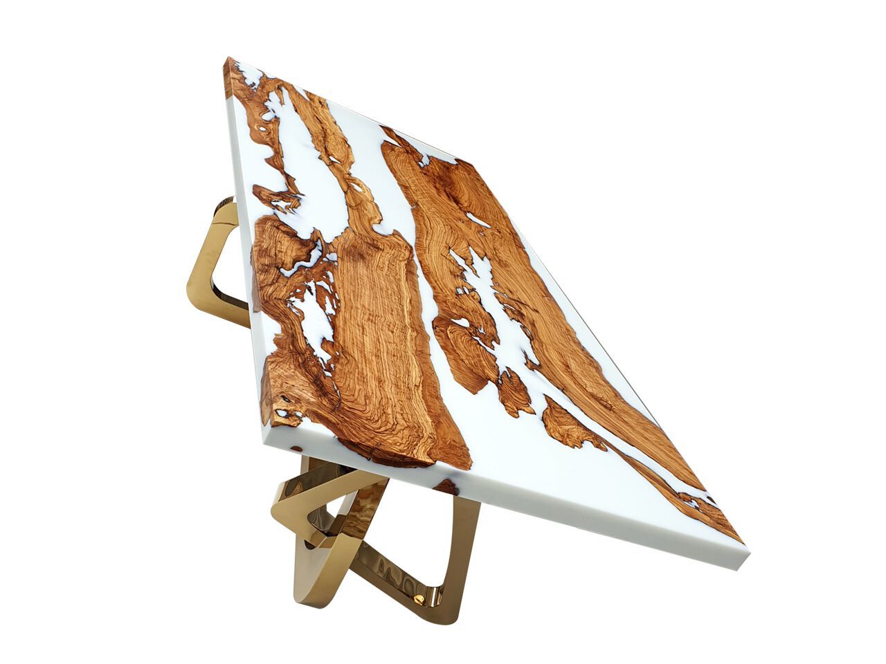 Прямоугольный стол из оливкового дерева и смолы Legnor LEG2408799 ARCH-00021019