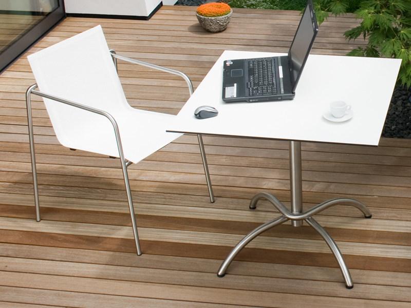 FISCHER MÖBEL Стол складной круглый с основанием 4 звезды Taku sun-id-1495029 - Вид №6