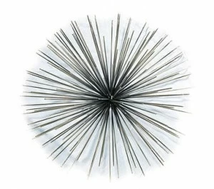 Декор ЁЖИК большой UNICO  255394 Серый;золото;серебро