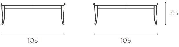 EPÒNIMO Низкий квадратный журнальный столик из красного дерева Nadi Nd006  - Вид №2