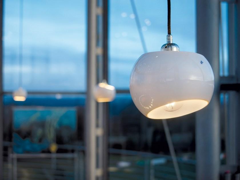 LICHT IM RAUM Светодиодный подвесной светильник из фарфора White moons sun-id-1419558 - Вид №2