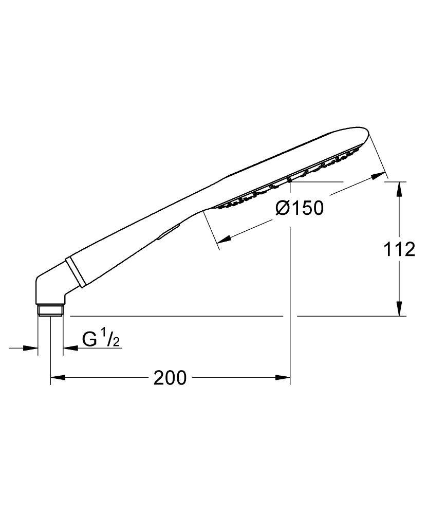 27633000 Ручной душ Grohe Rainshower Icon хром/глиняный - Вид №1