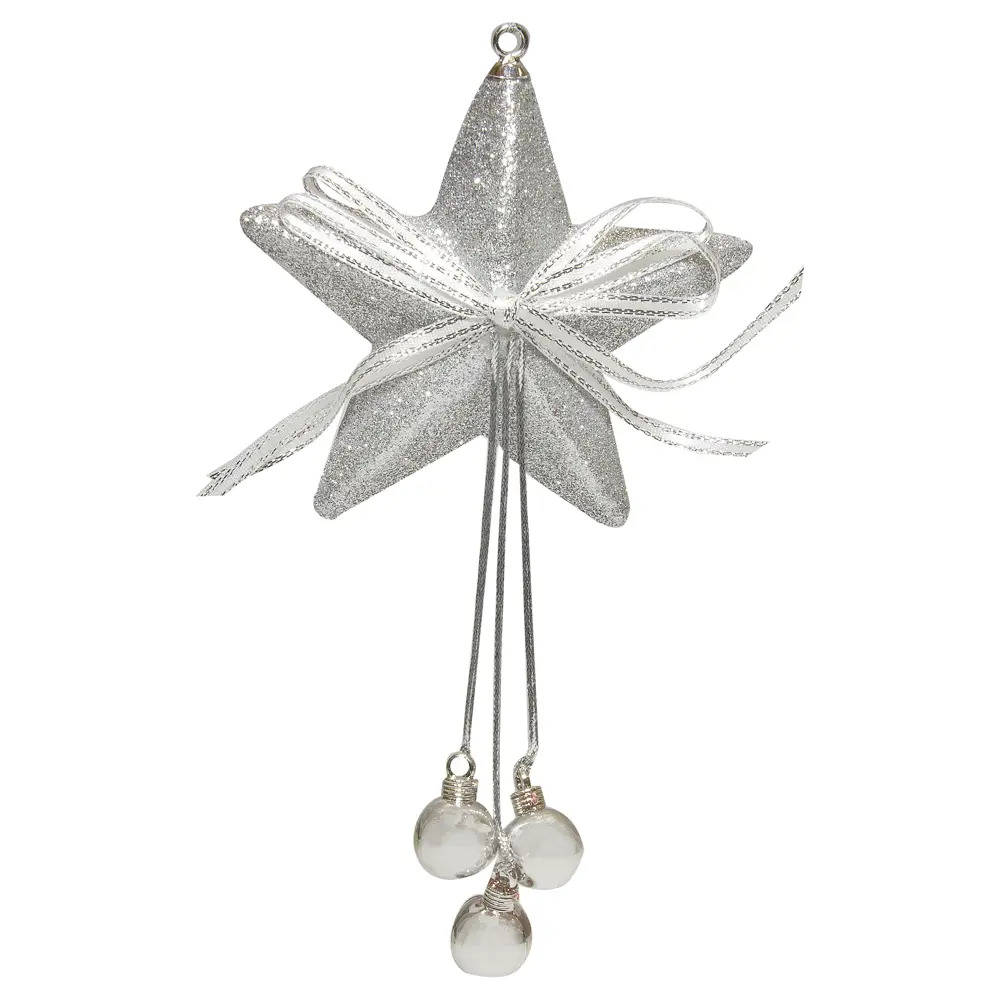 Ёлочное украшение «Звезда» 15 см, цвет серебристый Santreyd STLM-2150633
