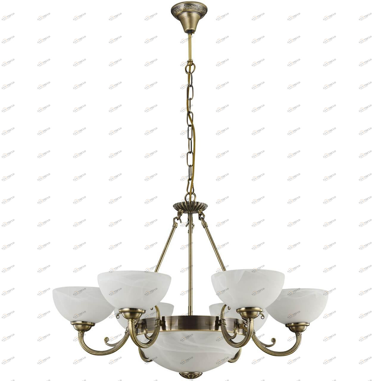 Подвесная люстра Freya Herbert FR2012-PL-09-BZ FREYA ДИЗАЙНЕРСКИЕ, HERBERT 186126 Белый 