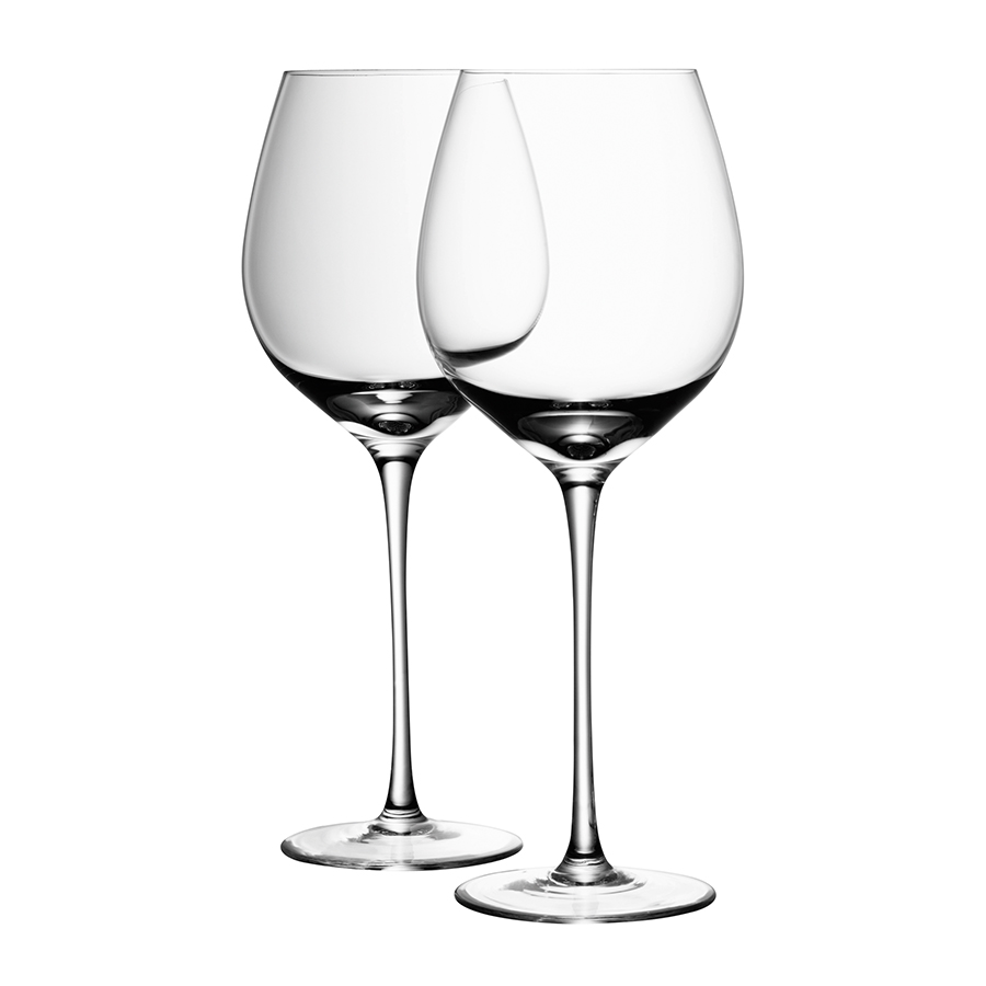 Набор из 4 бокалов для красного вина с подставками 750 мл Wine LSA INTERNATIONAL WINE 00-3863083 Прозрачный  - Вид №1