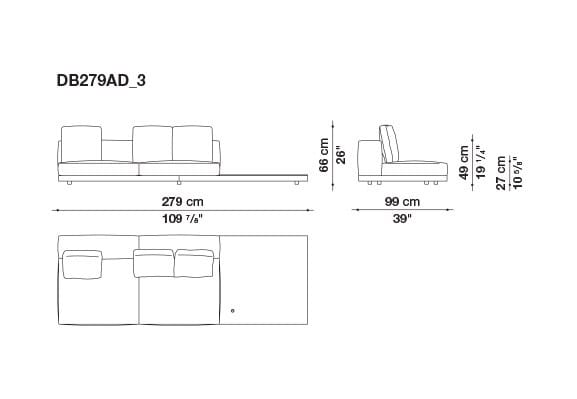 Кожаный диван B&B Italia док ARCH-00106863 - Вид №70