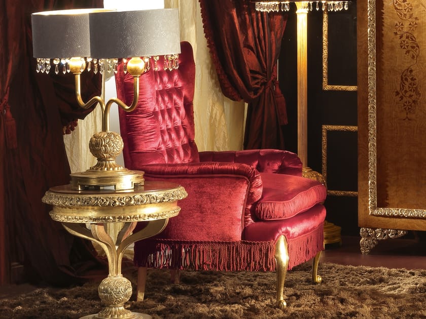 Тканевое кресло с подлокотниками A.R. Arredamenti ARCH-00151526