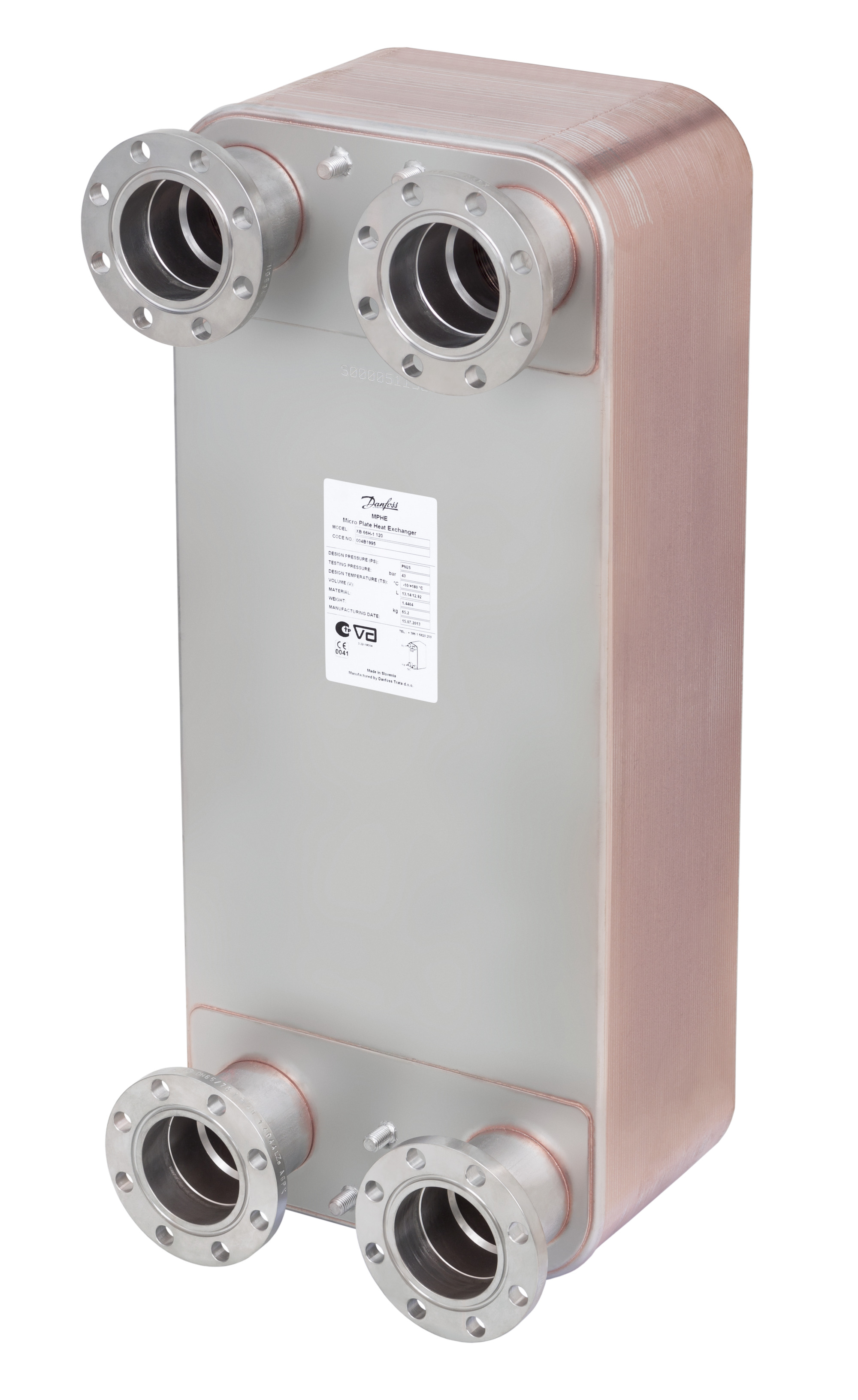 Danfoss Паяный пластинчатый теплообменник серии XB66 Теплоизоляция для XB66: H40-90; M40-70; 004B3542  - Вид №2