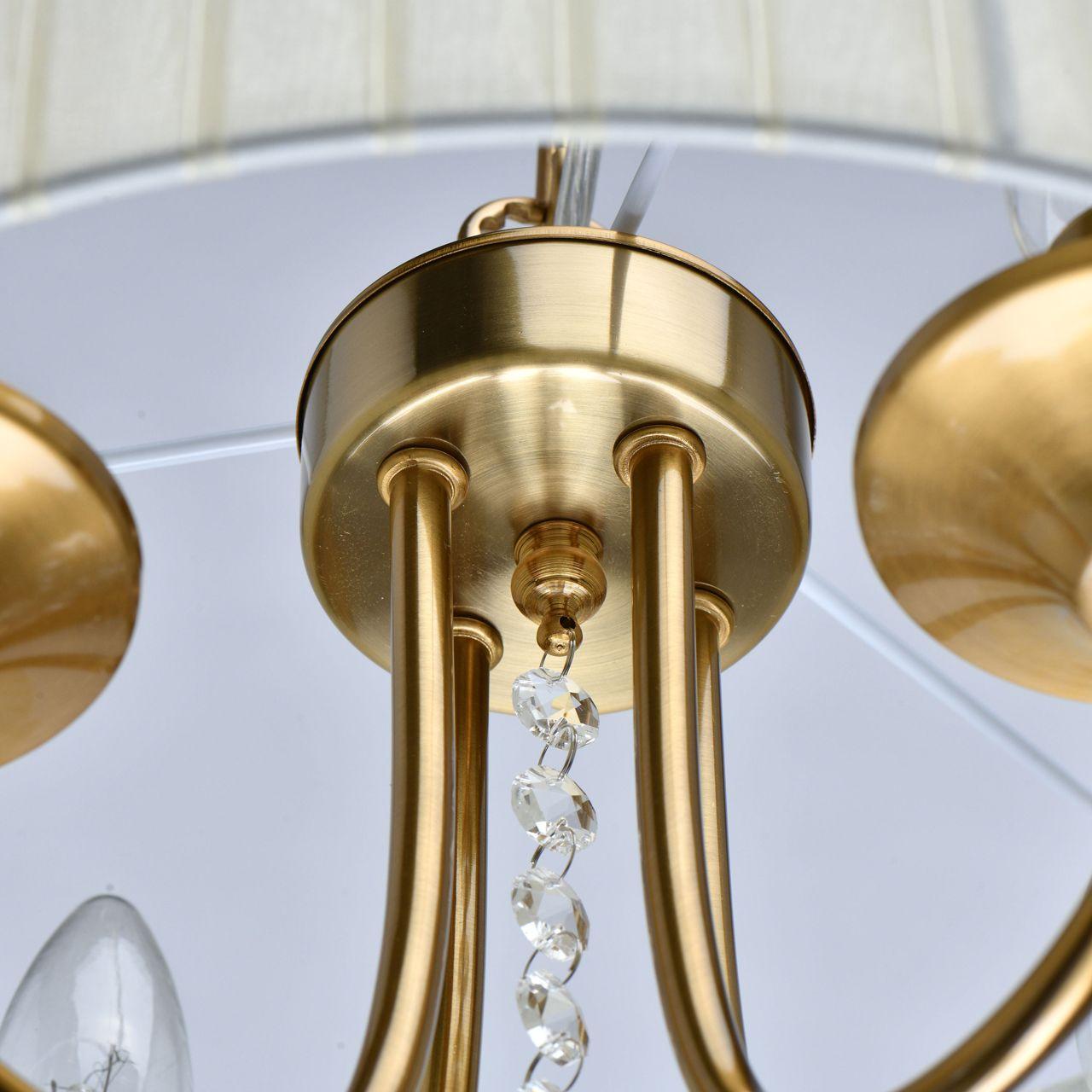 Подвесная люстра MW-Light Жаклин 465016504 MW-LIGHT ЖАКЛИН 328797 Бежевый;хром - Вид №2