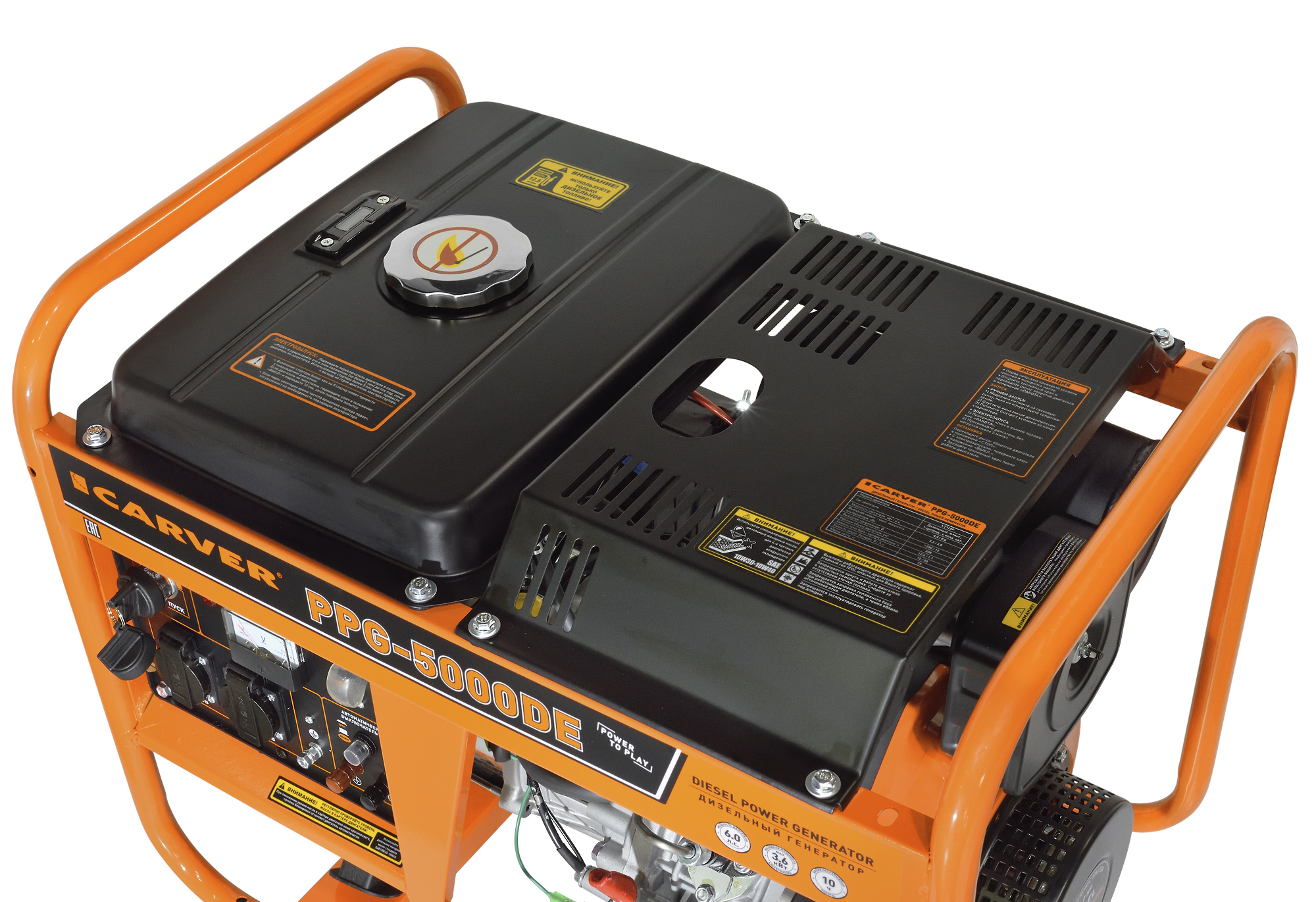 Электрогенератор  дизельный  Carver PPG-5000DE 9100331 STDN-0093144 - Вид №5