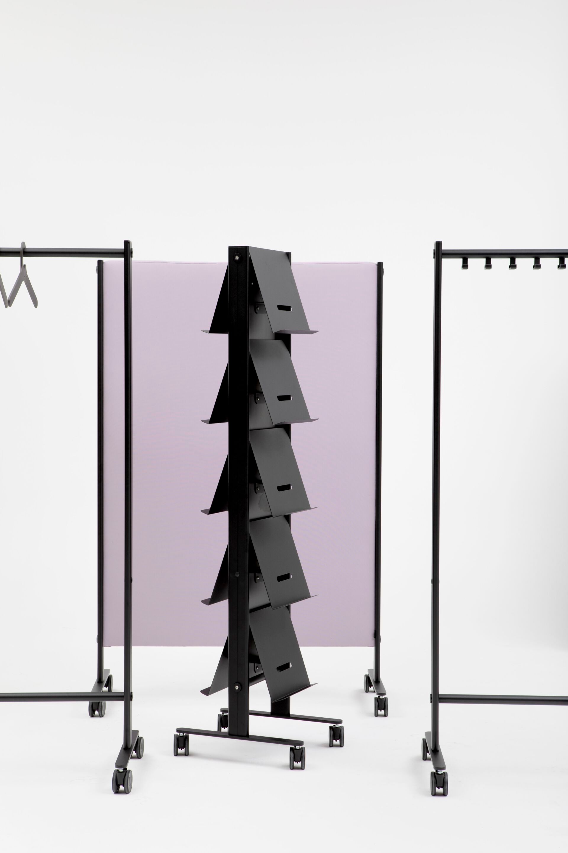 Алюминиевая стойка для журналов с порошковым покрытием с колесами Cascando Round20 ARCH-00039248 - Вид №9