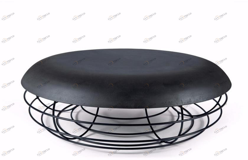 Atipico Низкий круглый бетонный журнальный столик sun-id-1421324