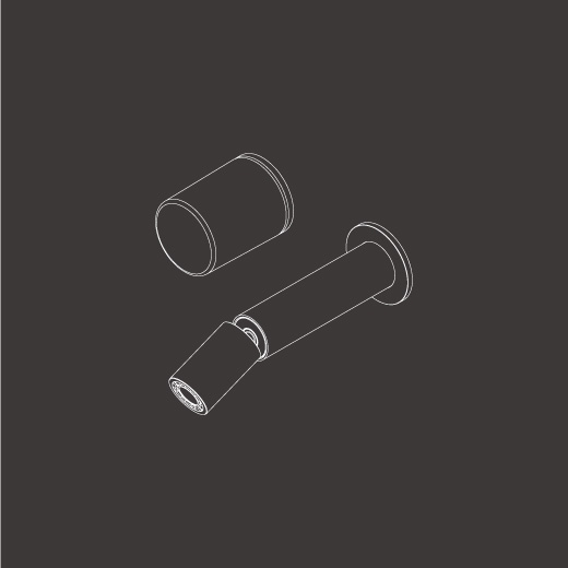 Настенный прогрессивный смеситель с регулируемым носиком L. 170 мм. Цветные Technogel® ручка  UDT04 CEADESIGN  - Вид №1