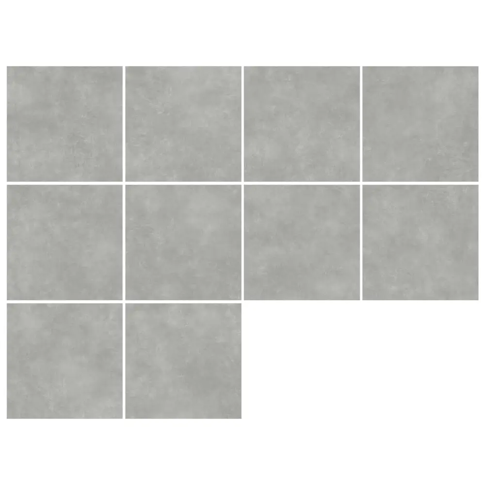 Глазурованный керамогранит Alma Ceramica Urban Home 60x60 см 1.8 м² матовый цвет серый STLM-2092466 - Вид №2