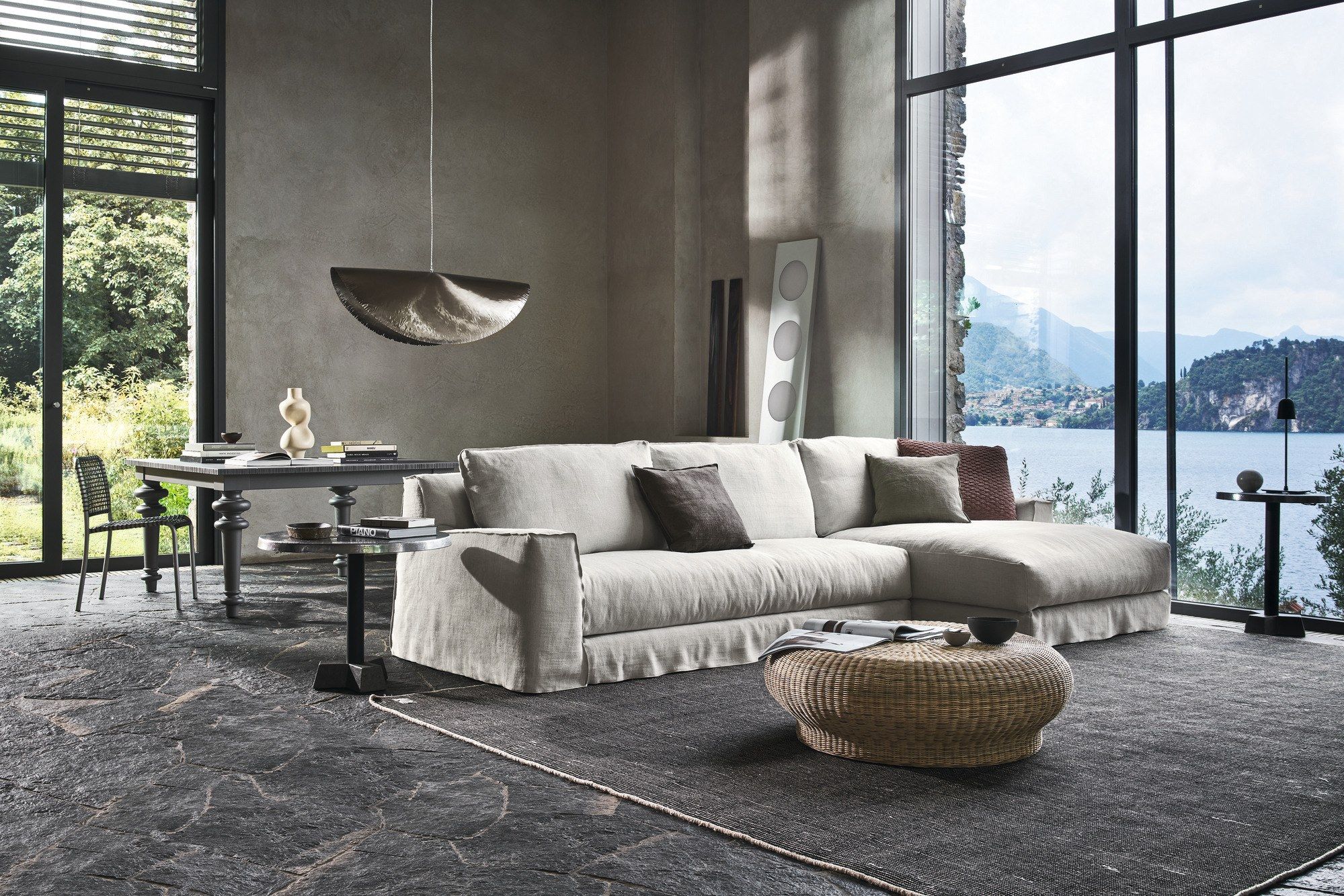 Низкий круглый журнальный столик из медуллина Gervasoni Bell + Bubble + Coral ARCH-00055100 - Вид №4