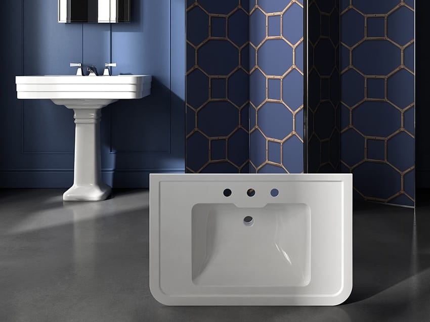 Прямоугольная раковина на колонне Devon&Devon ARCH-00078499 - Вид №2