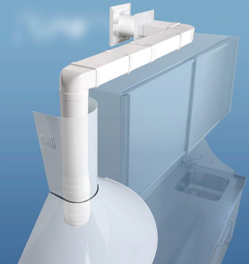 First Corporation Вертикальный изгиб в абс из круглой и прямоугольной трубы La ventilazione Cgv126b - Вид №1