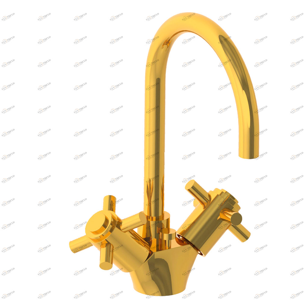 C31-1101 C31-1101 Смеситель для раковины на одно отверстие ЗВЕЗДА Cristal & Bronze STAR