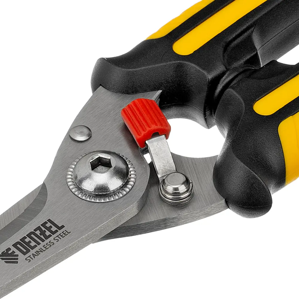 Ножницы по металлу прямой рез Denzel 78319 до 1 мм 200 мм STLM-2048809 - Вид №4