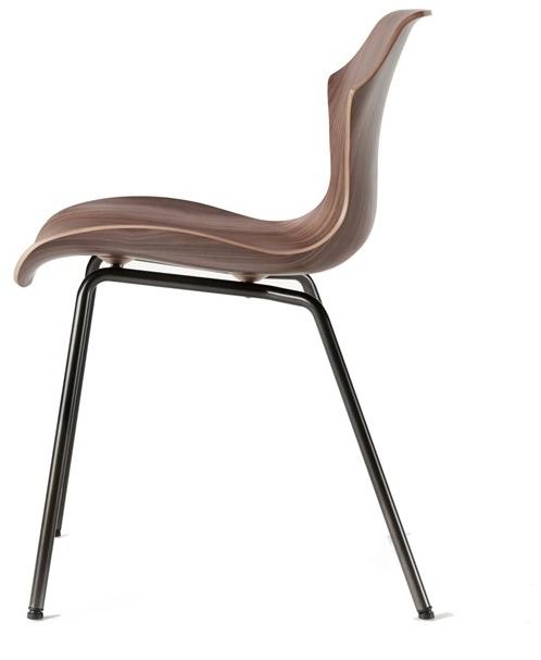 BassamFellows Стул из стали и дерева Petal Cb-29m - Вид №2