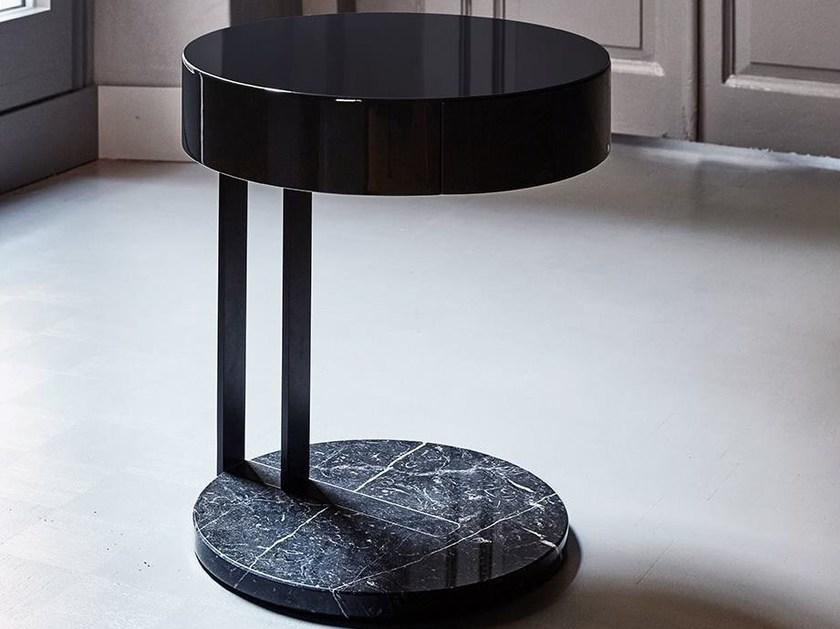 Meridiani Прикроватная тумбочка из лакированной древесины с ящиками Ralf sun-id-1442552 - Вид №1