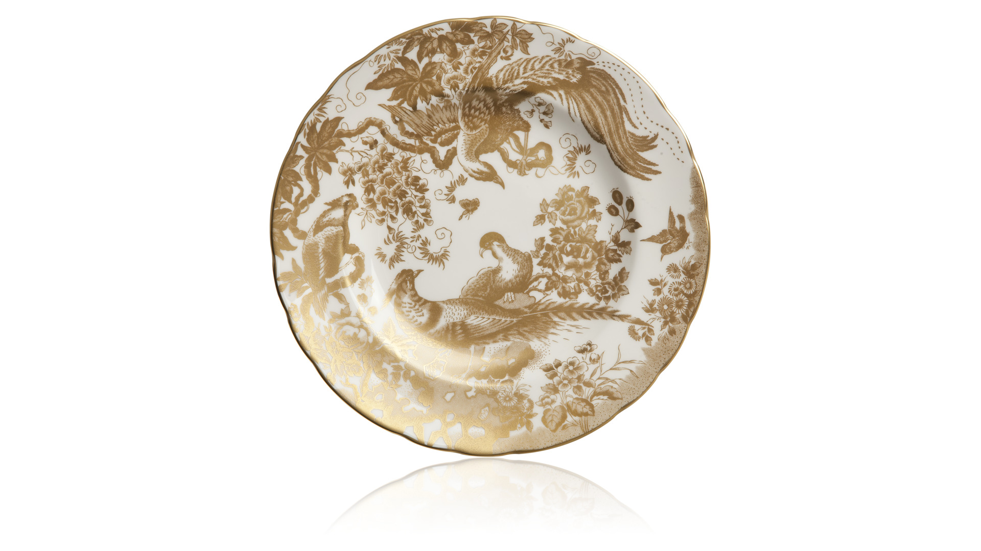 10594800 Royal Crown Derby Сервиз обеденный Royal Crown Derby "Золотые птицы"  6/23 Фарфор костяной  - Вид №1