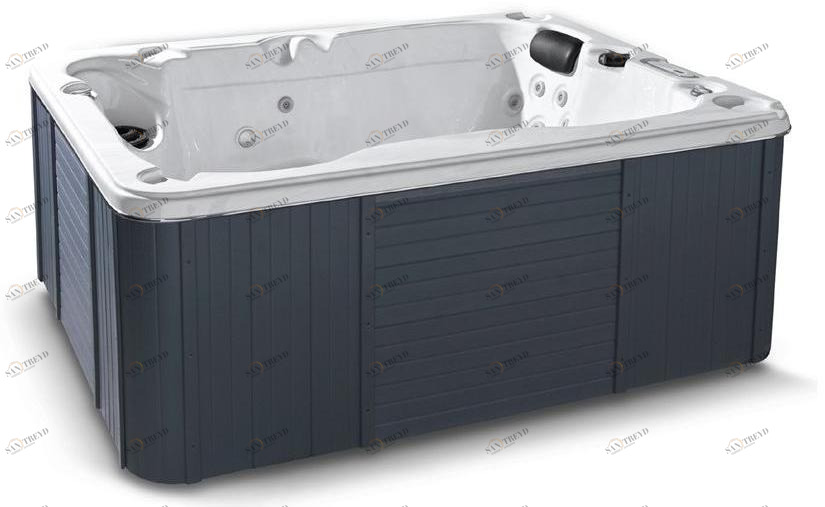 Gruppo Treesse Надземная прямоугольная гидромассажная ванна с хромотерапией Standard spa sun-id-1454781