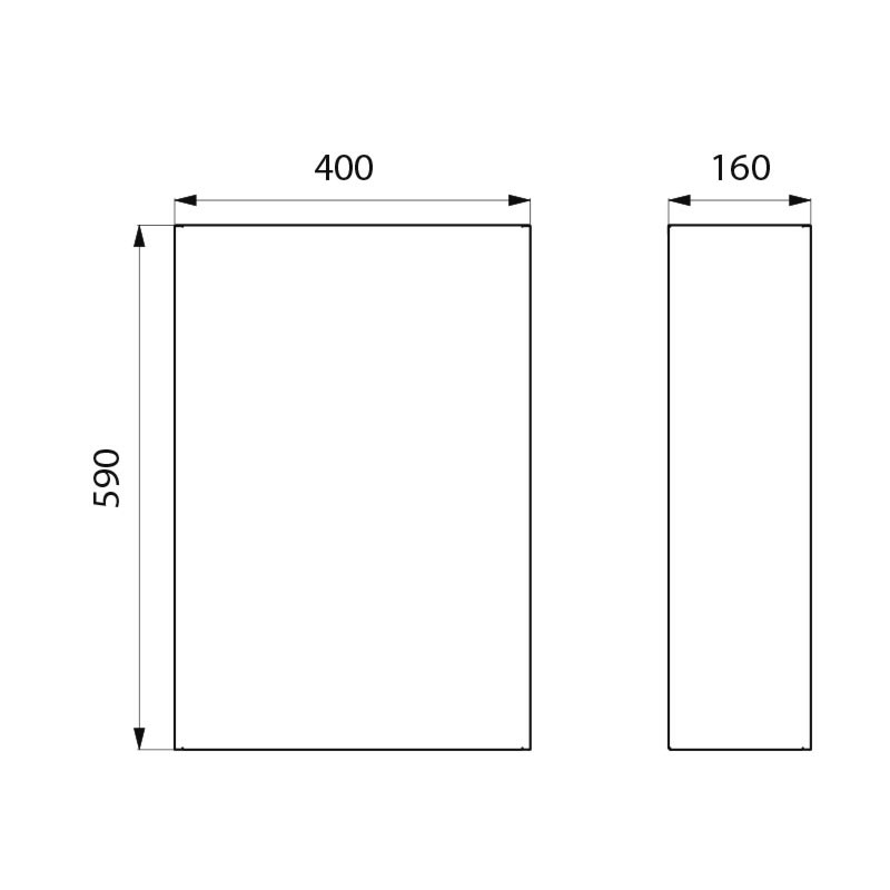 510463P Настенная мусорная корзина из нержавеющей стали 304, 38 литров DELABIE  - Вид №1
