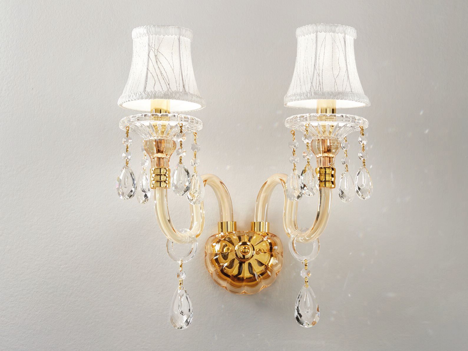 Стеклянный настенный светильник с кристаллами Fan Europe Lighting дизайн окружающего света ARCH-00035610 - Вид №1