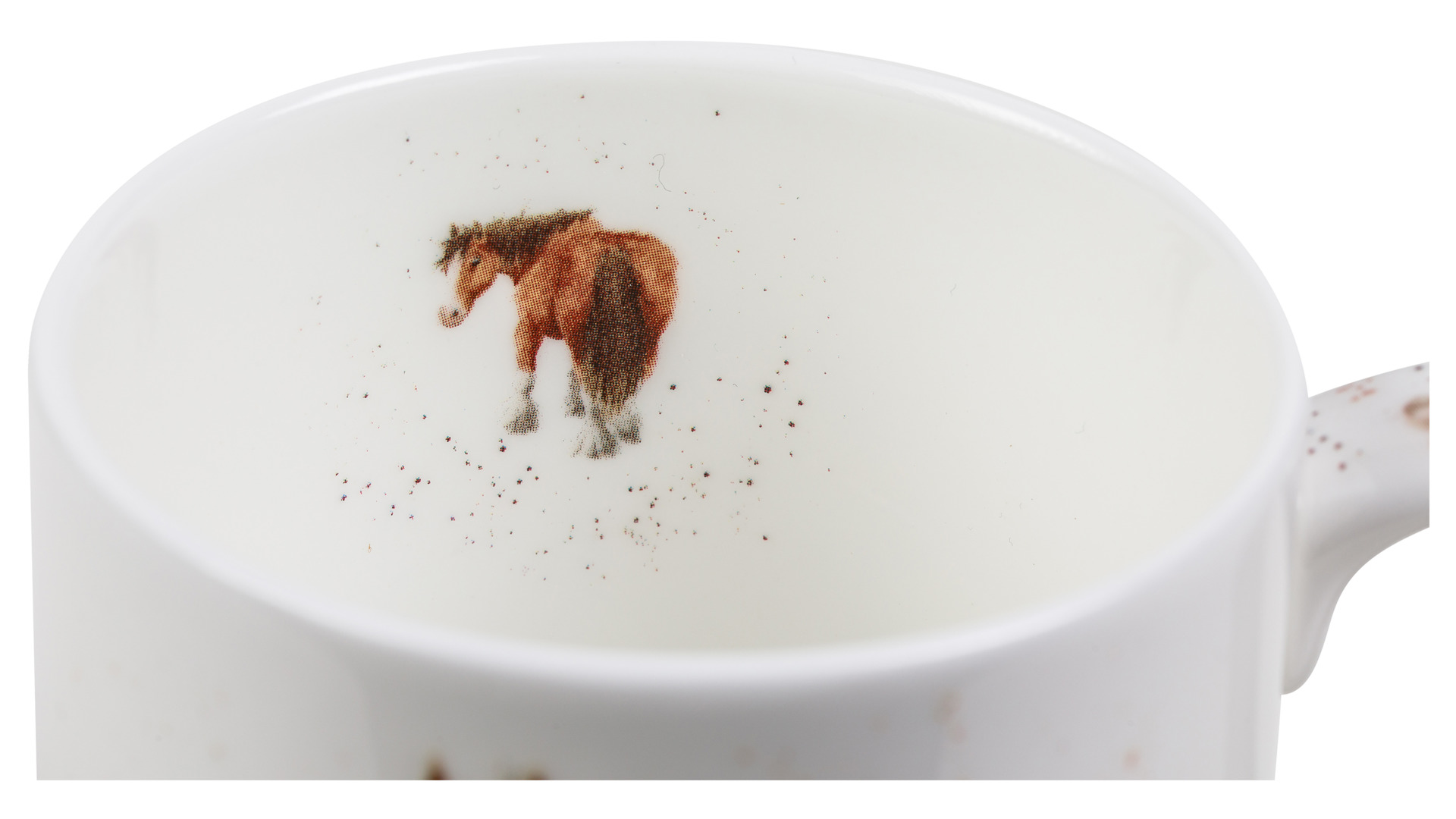10570973 Royal Worcester Кружка Royal Worcester "Забавная фауна", "Лошадка" 310мл Фарфор костяной  - Вид №4