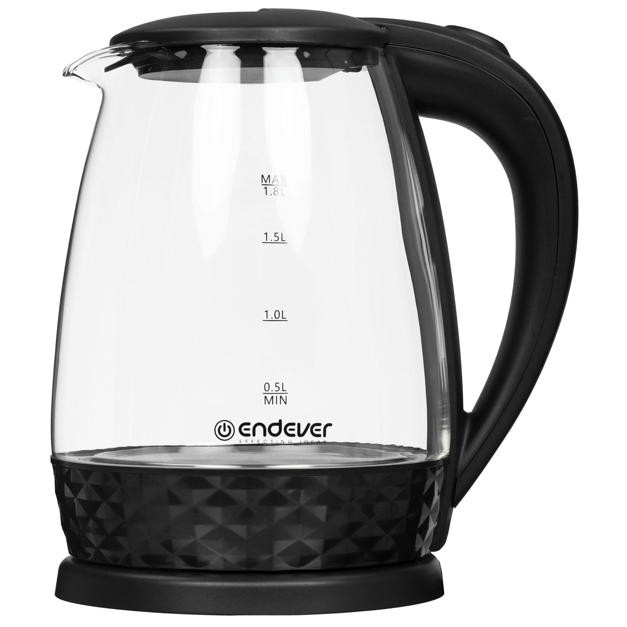 5367959 Электрочайник Endever Skyline KR-337G черный STDN-0080069 - Вид №1