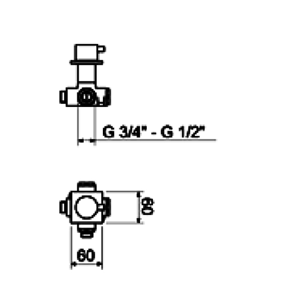 EL690101015 Смеситель для душа Webert Elio - Вид №1
