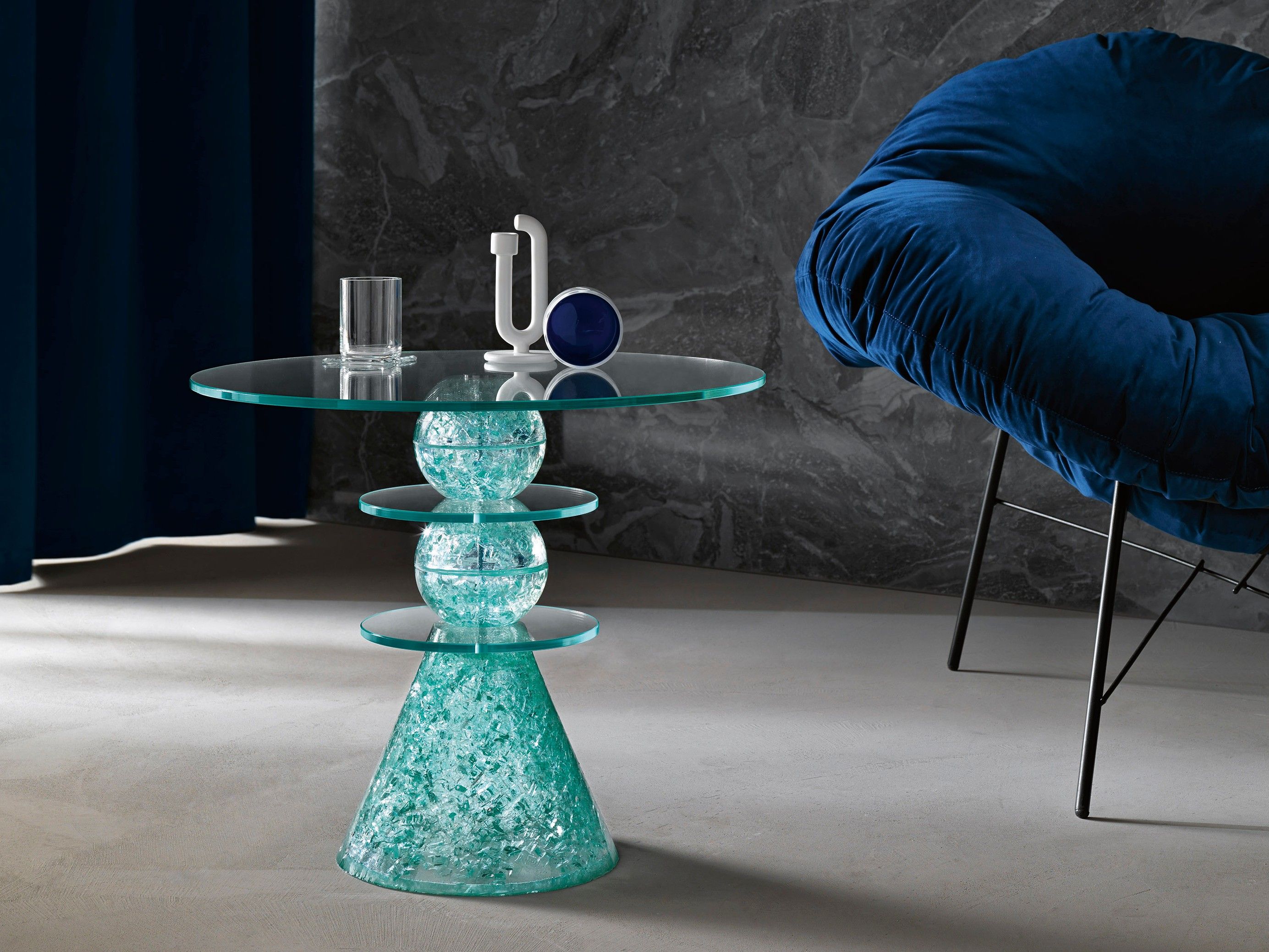 Стеклянный журнальный столик Tonelli Design TURCHINA ARCH-00064066