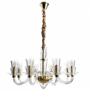 Подвесная люстра Divinare Susana 5122/09 LM-8 DIVINARE ДИЗАЙНЕРСКИЕ, SUSANA 075003 Золотой