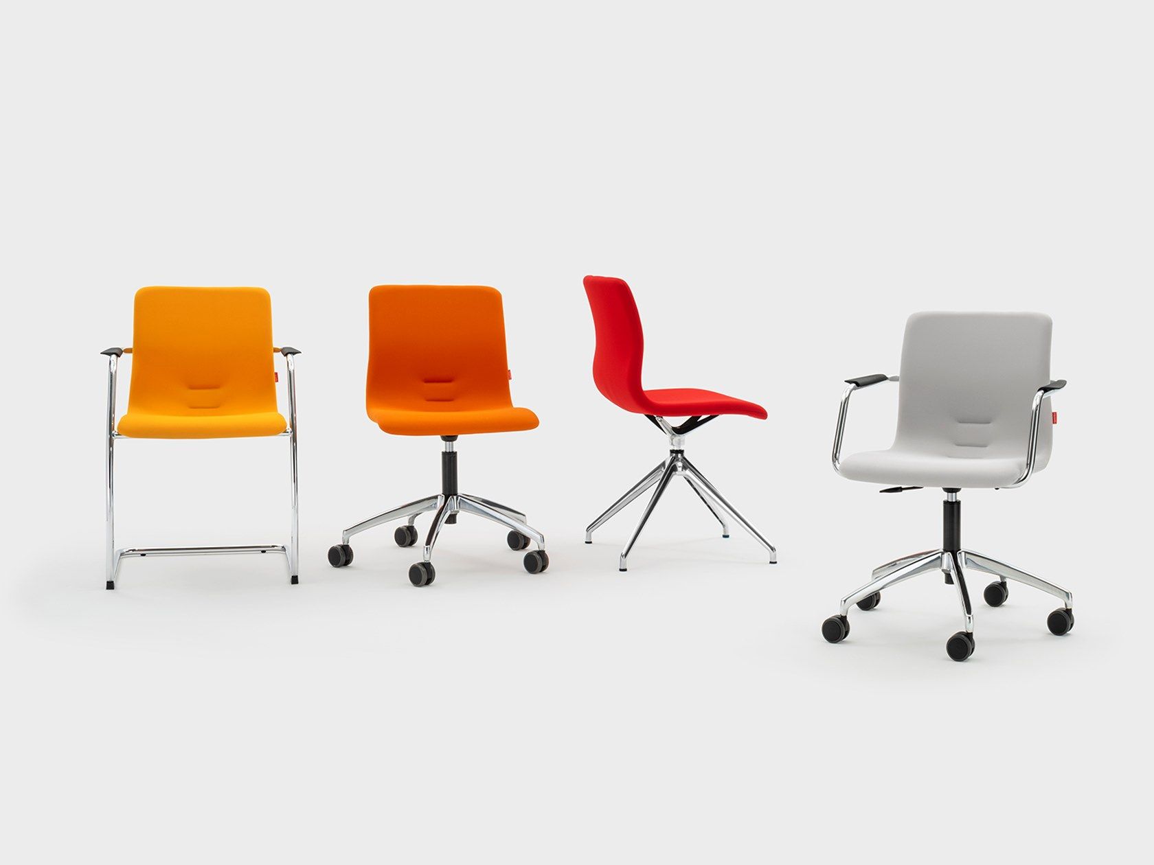 Тканевый операционный офисный стул с колесами на насесте Viganò Queen Fabric ARCH-00020676 - Вид №1