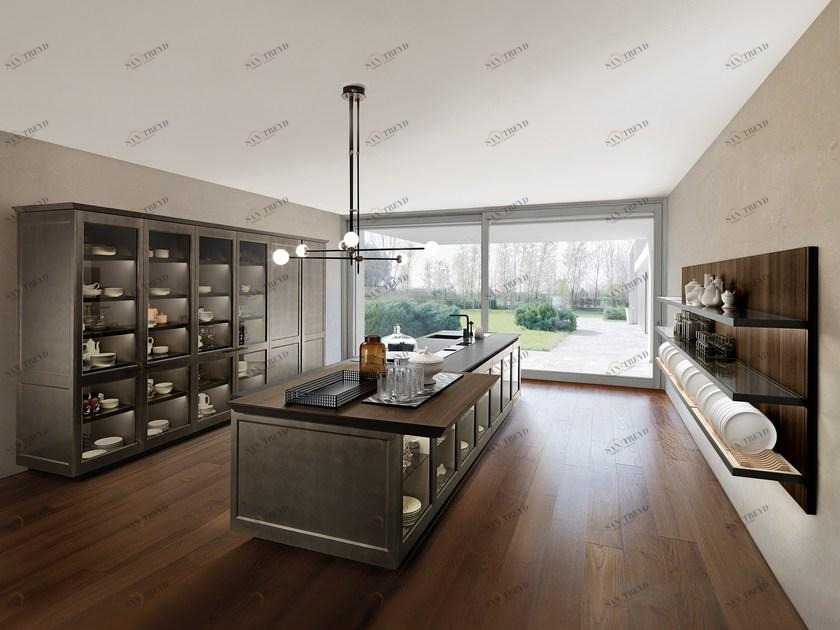 Лакированная кухня с островом Filò Santreyd Filo sun-id-1428704