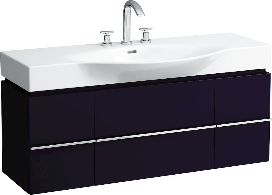 H4013020759991 Шкафчик под раковину, для раковин 811704, 812704, 2 выдвижных ящика с 2 дверцами, 2 стеклянные полки LAUFEN PRO - Вид №27