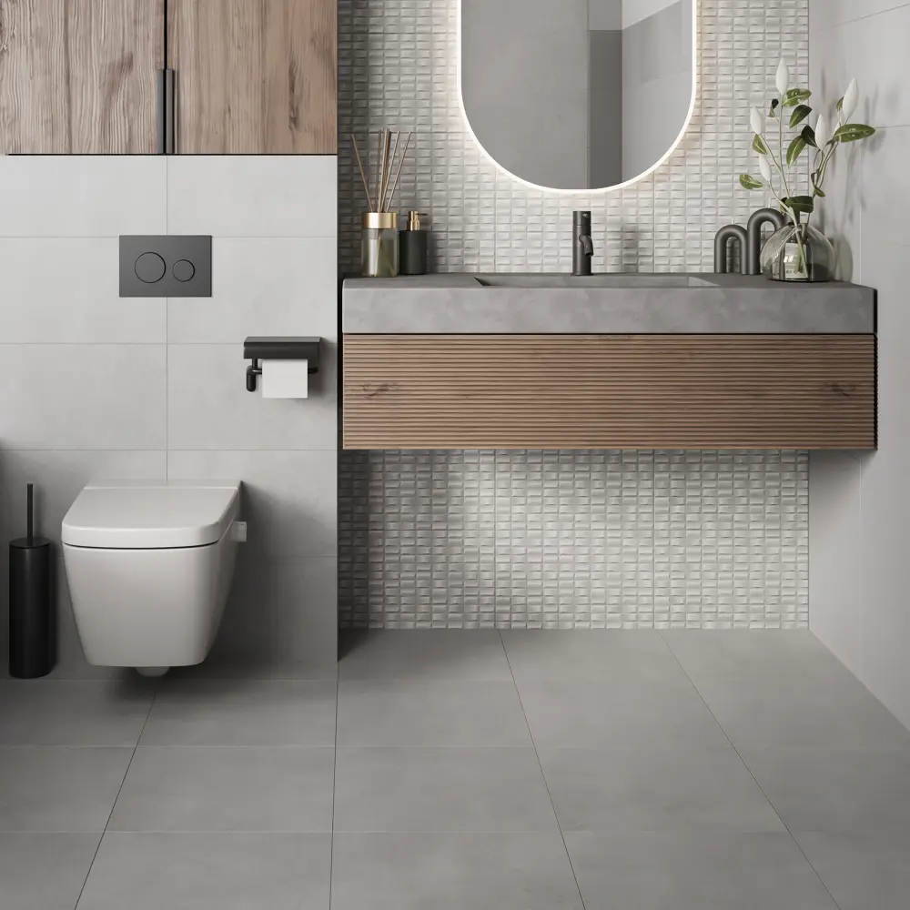 Керамогранит Урбан 40x40 см 1.76 м² цвет серый 89416694 STLM-2170124 Gracia Ceramica