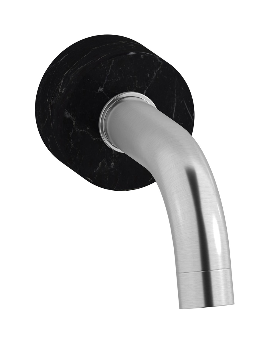 Настенный излив для ванны WE ARE IB mr327ss_2 Brushed Nickel Marmo