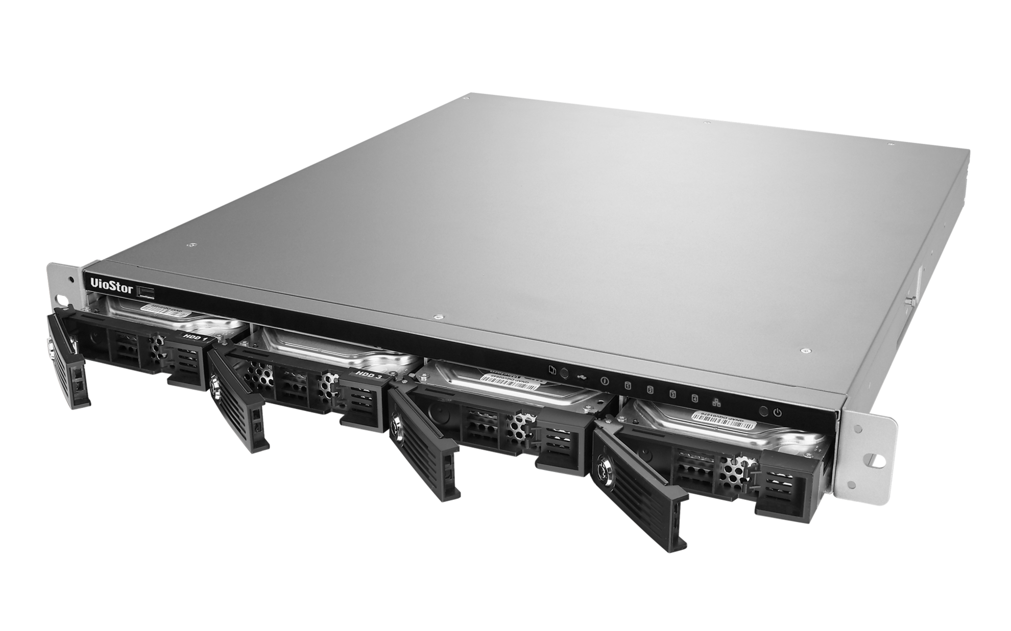 VS-4108U-RP Pro+ Smb nvr, 8 channels, 4-tray w/o hdd, local monitoring, rackmount, 2xpsu. intel 2,6 ghz QNAP Santreyd  - Вид №2