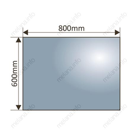 Зеркало с LED-подсветкой MELANA-8060 подогрев/часы/космет.зеркало (MLN-LED090-1)  - Вид №1