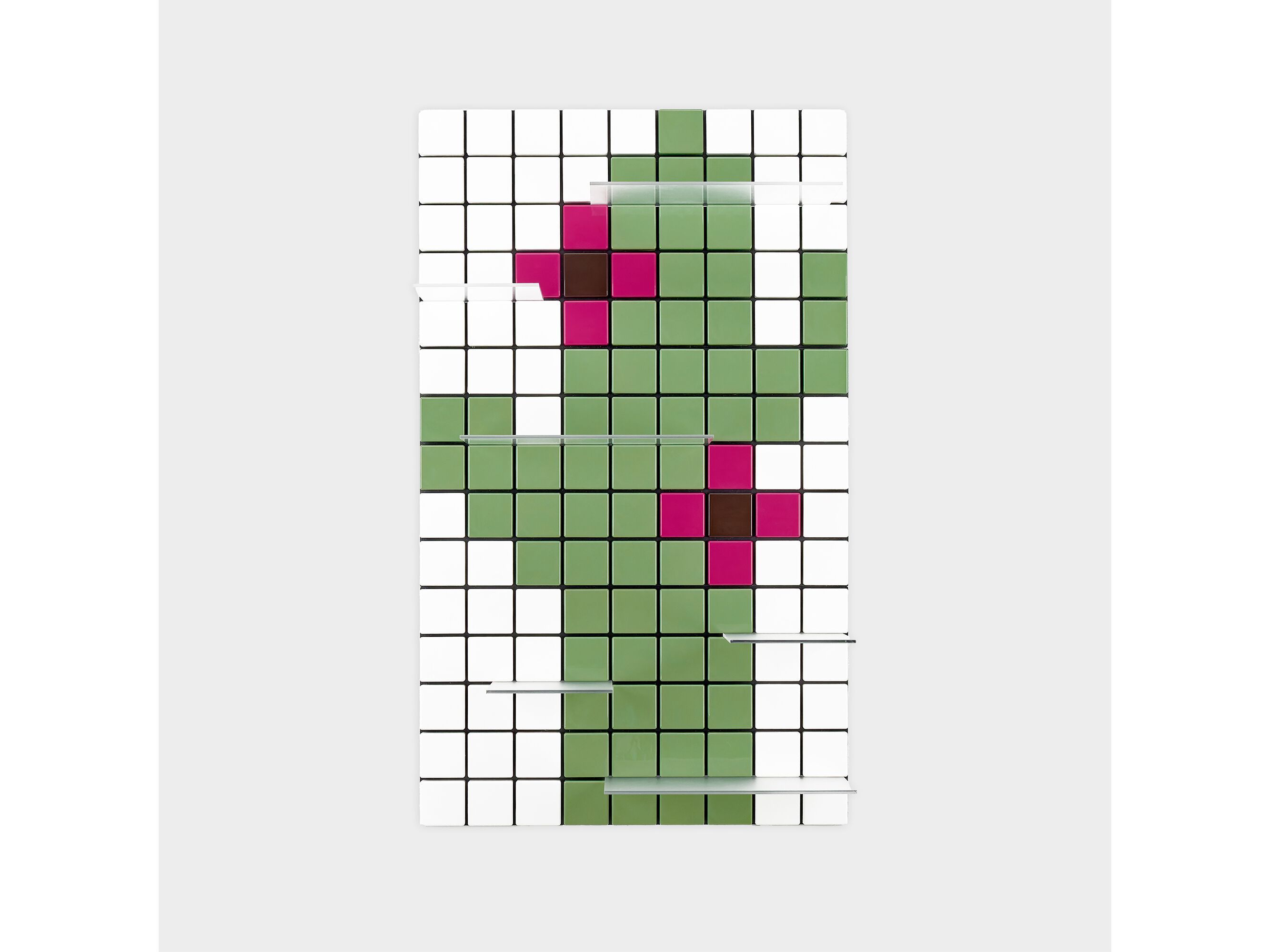 Подвесной модульный книжный шкаф из АБС-пластика Pellington Design CONFETTI CK CACTUS ARCH-00034891