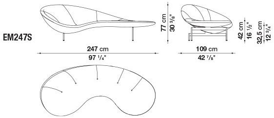 B&B Italia Диван из ткани  Em247s  - Вид №3