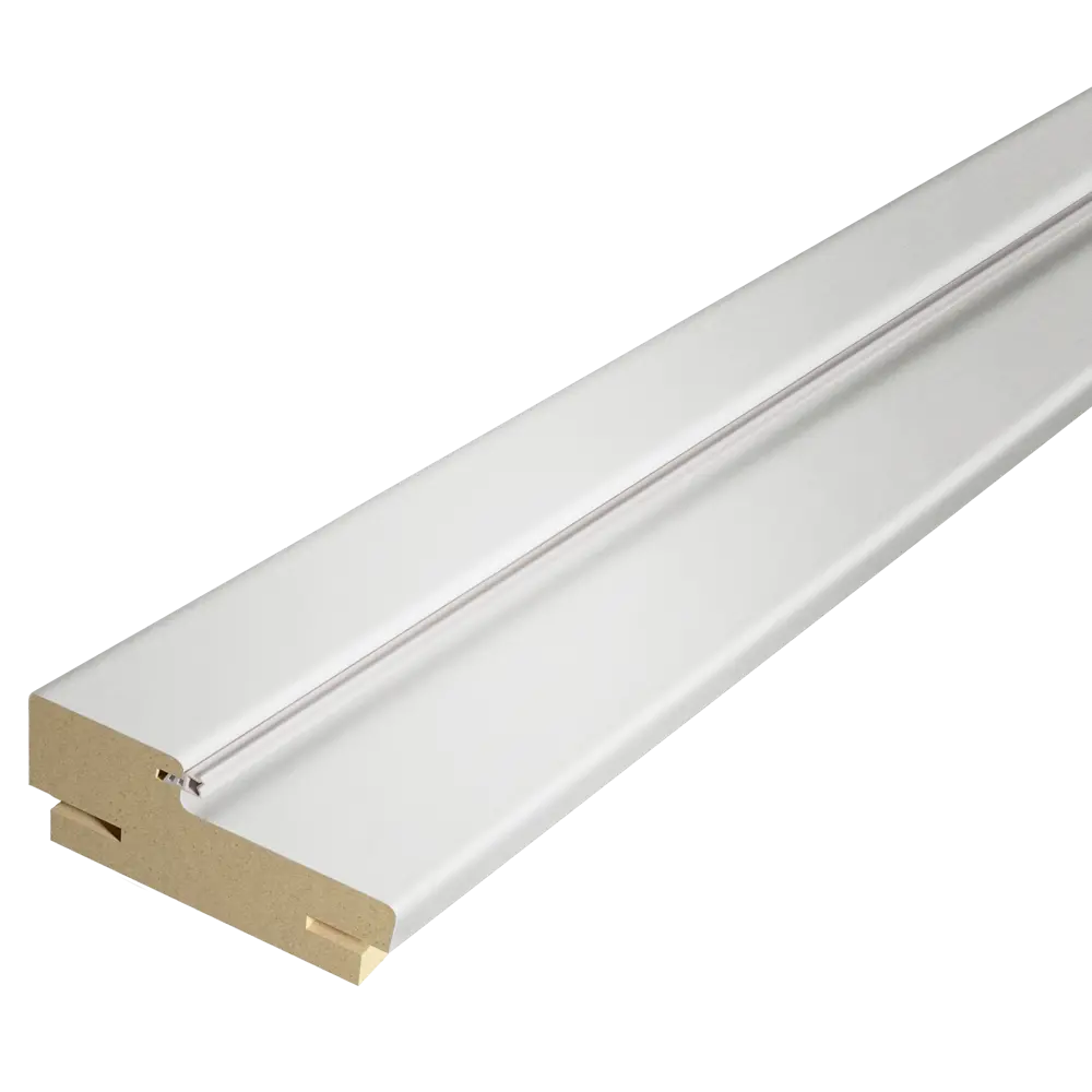 Дверная коробка Linea 6/8 телескопический 2070x74x2.8 мм HardFlex цвет платина (2.5шт.) VELLDORIS STLM-2000562