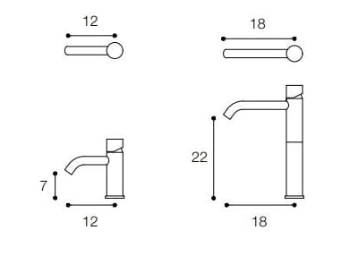 Смеситель для раковины из нержавеющей стали с одним отверстием Falper водоносный горизонт ARCH-00138931