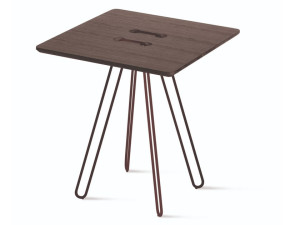 Высокий квадратный стол из дуба