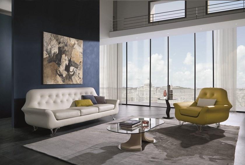 Carpanelli Круглый журнальный столик из дерева и стекла Carpanelli contemporary 2013 Tl42-/b-c - Вид №3