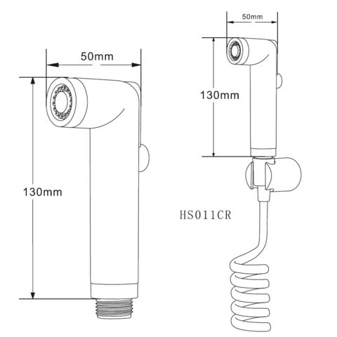 Orange HS001bk Гигиенический душ черного цвета Хром sun-id-1517149 - Вид №1