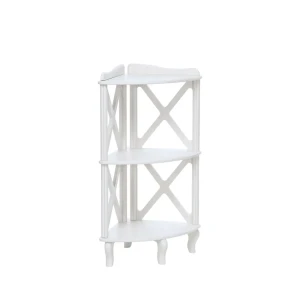 90683163 Стеллаж Leset Джульетта-2 42.40x94.40x42.40 см 2 полки МДФ цвет белый STLM-1514892